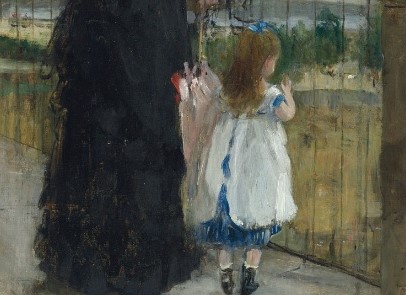 Berthe Morisot Femme et enfant au balcon 1872 Christie's