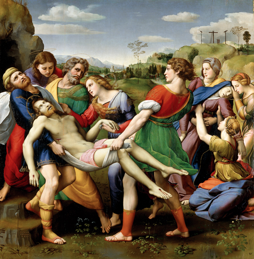 Deposizione (1507) olio su tavola cm. 184x176 RAFFAELLO SANZIO