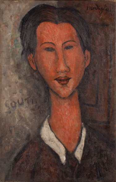 Amedeo Modigliani,  Ritratto di Chaïm Soutine, 1916 Collezione Privata Genova Palazzo Ducale 