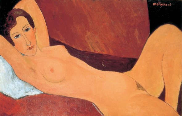 Amedeo Modigliani, Grande nudo disteso - Celine Howard, 1918 ca Collezione Privata Genova Palazzo Ducale 