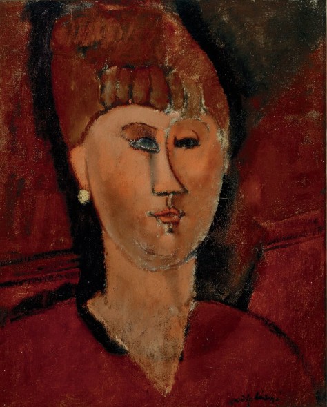 Amedeo Modigliani, La ragazza rossa (testa di donna dai capelli rossi), 1915 GAM - Galleria d'Arte Moderna e Contemporanea, Torino Palazzo Ducale Genova