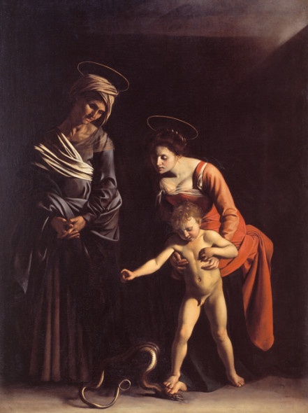 Caravaggio  Madonna dei Palafrenieri galleria borghese