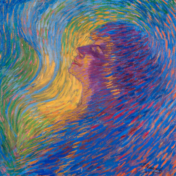Luigi Russolo, Profumo, 1910  Gam Torino mostra marzo 2017 l'emozione dei colori nell'arte