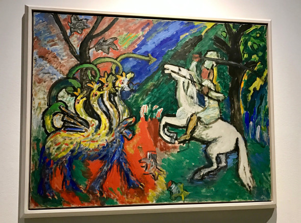 Gabriele Münter, Combattimento con il drago, 1934 mostra GAM Torino l'emozione dei colori nell'arte