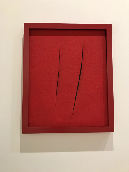 Lucio Fontana, Attese, 1961 mostra torino Rivoli L'emozione dei colori nell'arte 2017
