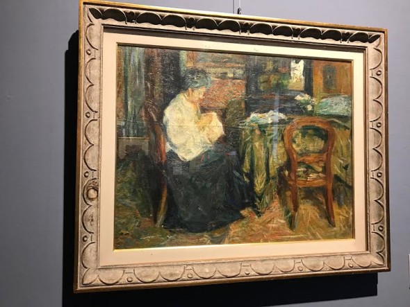 Mario Sironi, La madre che cuce, 1905-6 mostra Verbania museo del paesaggio
