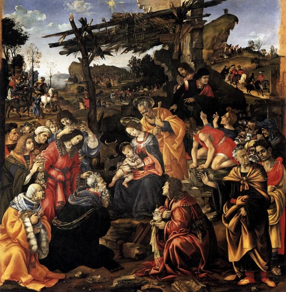 Filippo-Lippi-Adorazione-dei-Magi-1496-Galleria-degli-Uffizi-Firenze