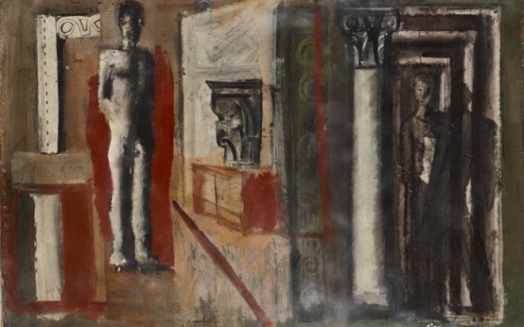 Mario Sironi, Composizione murale, (1934), mostra Mart Rovereto Collezione Allaria