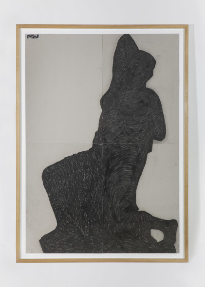 Miroslaw Balka Niobe, 2013 charcoal, pencil on cardboard 200×140 cm Courtesy the artist and Galleria Raffaella Cortese, Milano miart 2017