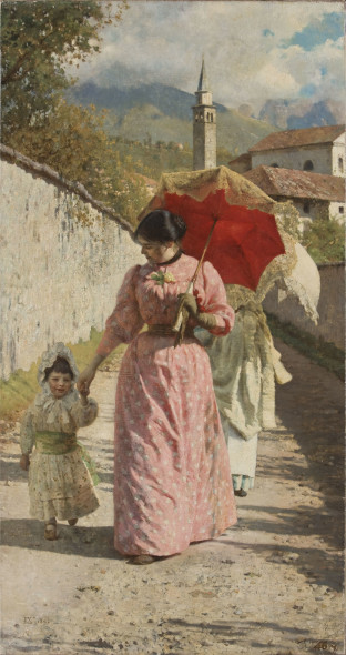 Luigi Nono, Mattino, 1892, olio su tela, 85 x 45,5 cm