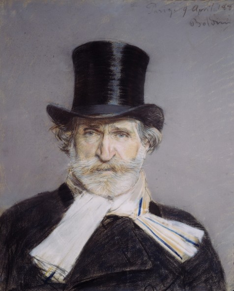 Giovanni Boldini  Ritratto di Giuseppe Verdi, 1886 - pastello su carta  © Galleria Nazionale d’Arte Moderna e Contemporanea di Roma
