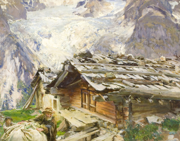 John Singer Sargent Il ghiacciaio Brenva 1909 olio su tela cm 92,4 x 117