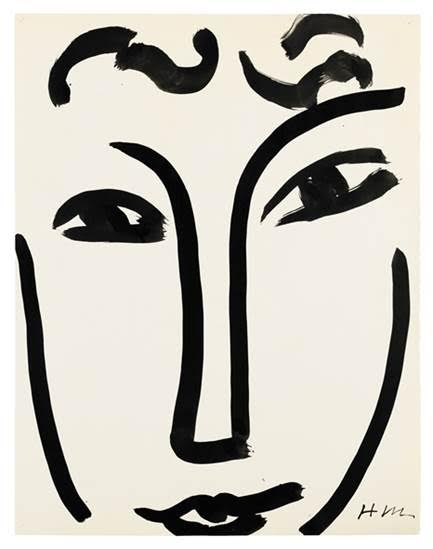 Matisse Visage Henri Matisse, Visage, €800,000-1,200,000