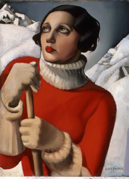 Tamara de Lempicka: Saint-Moritz 1929 olio su tavola Orléans, Musée des Beaux-Arts