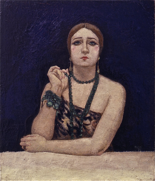 Anselmo Bucci - Rosa Rodrigo (La bella) 1923, olio su tela Courtesy Matteo Mapelli – Galleria Antologia  Monza