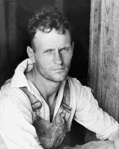 Walker Evans - Floyd Burroughs,   Cotton Share Cropper, Hale County, Alabama, 1936