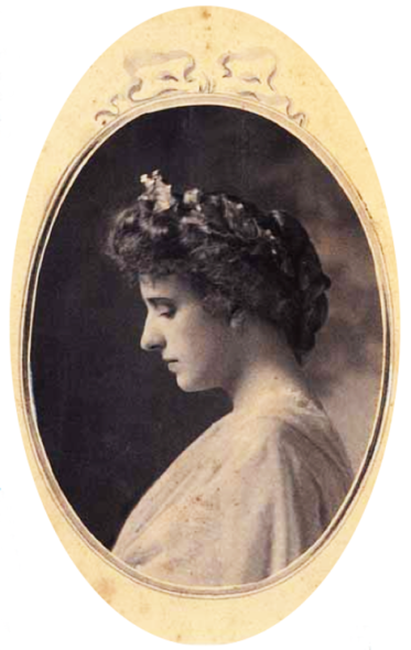 Una fotografia del profilo di Vittoria Colonna prima del matrimonio con Leone Caetani 