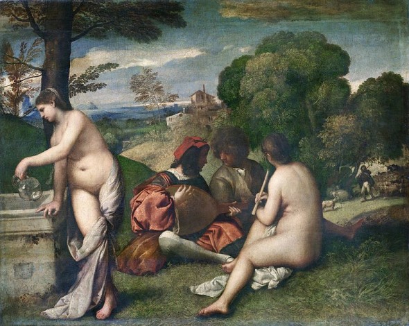 Tiziano, Concerto campestre, 1510 circa