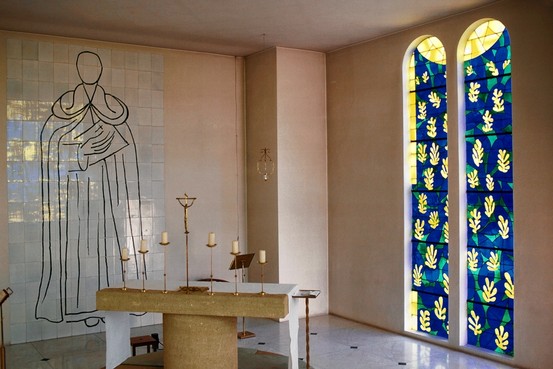 Henri Matisse, La Chapelle du Rosaire de Vence, 1948–51, Vence France 