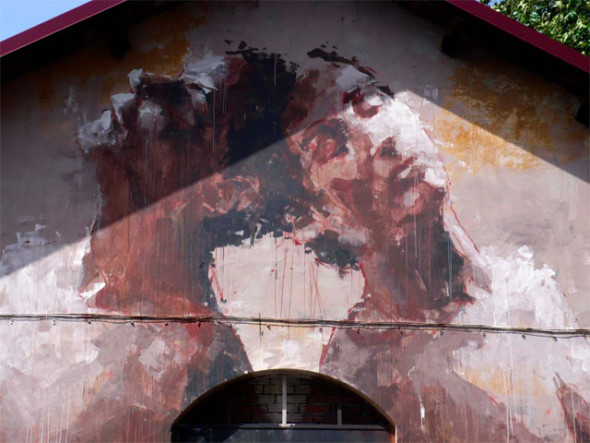 Borondo murales a Roma