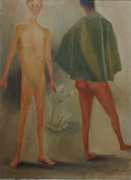 Renato Guttuso, Il congedo, olio su tavola, 70 x 52 cm, 1934