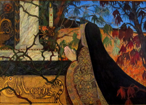 Carl Strathmann, Maria, 1897, olio su tela, Weimar, Kunstsammlung