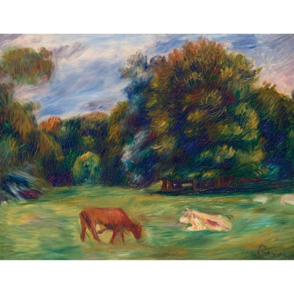 Pierre Auguste Renoir, Mucche al pascolo, Lotto 1, Tajan 2017