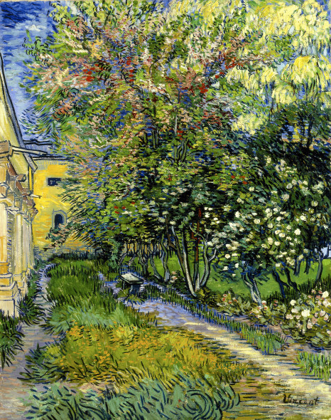 Vincent van Gogh, Il giardino dell'ospedale a Saint-Rémy, 1889, olio su tela, cm 91,5 x 72. Otterlo, Kröller-Müller Museum