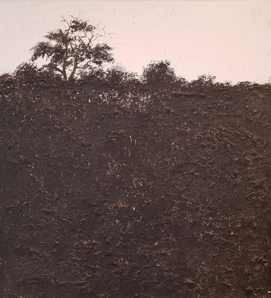 Mattioli, Paesaggio, 1986 olio su tela, 110x100 cm, collezione privata