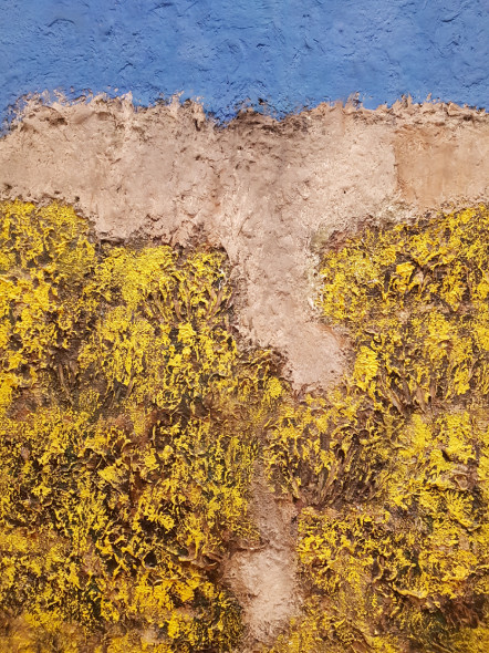 Mattioli, Le ginestre, 1979 olio su tela, 96x70 cm, collezione privata