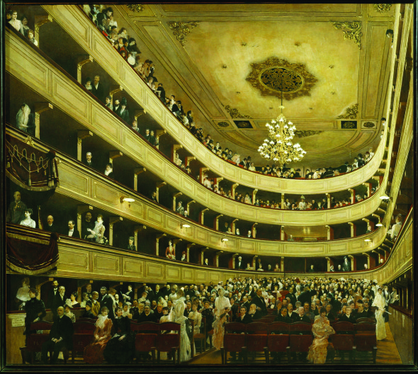 G. Klimt, L’interno del vecchio Burgtheater, 1888, Historisches Museum der Stadt Wien, Vienna.