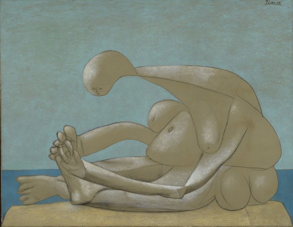 Pablo Picasso Femme assise sur la plage