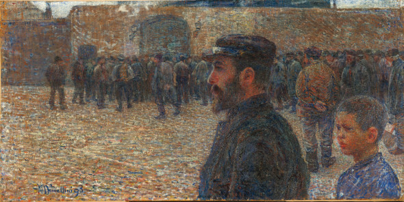 Plinio Nomellini - La diana del   lavoro, 1893