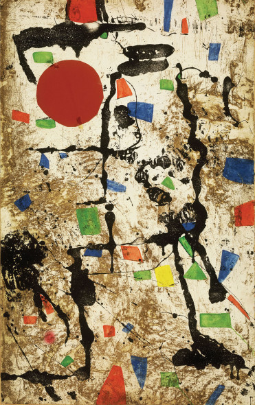 Joan Miró, Maqueta per a Els gossos VII, 1978 (gouache, pastello, inchiostro e collage su carta) Fundació Pilar i Joan Miró a Mallorca