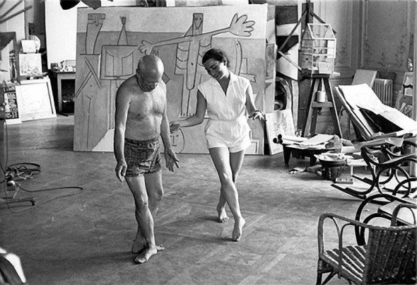 Jacqueline Roque che balla con Pablo Picasso 