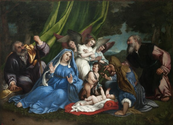 Lorenzo Lotto Adorazione del Bambino mostra bergamo