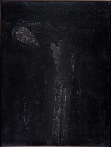 William Congdon, Crocefisso 101, 1974. Olio su faesite, cm 105x80. Milano, The William G. Congdon Foundation