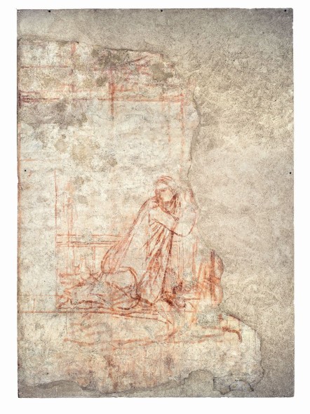Ambrogio Lorenzetti - Madonna  Annunziata, 1334-1336 sinopia da Montesiepi