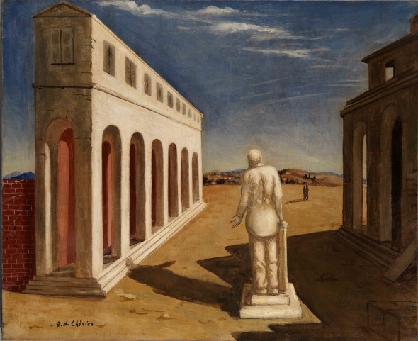Giorgio de Chirico (Volos, 1888 - Roma, 1978)Piazza d'Italia (Souvenir d'Italie), (1924-1925)olio su tela