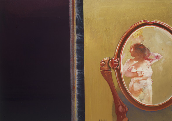Il desiderio e la notte, 1983, tempéra et aquarelle, 45 x 53,5 cm