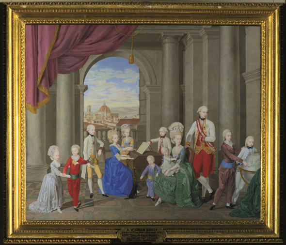 Wilhelm Berczy La famiglia del granduca Pietro Leopoldo di Toscana 1781-1782 Firenze, Gallerie degli Uffizi, Galleria d’arte moderna di Palazzo 