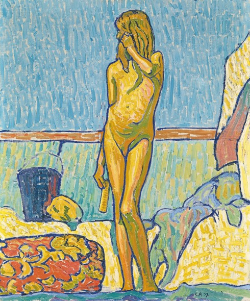 CunoAmiet, La ragazza gialla (Lydia) (1907), olio su tela (64,5x54 cm) KunstmuseumOlten.