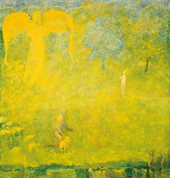 CunoAmiet, Paradiso (1958), olio su tela (192x182 cm), Kunstmuseum Bern.