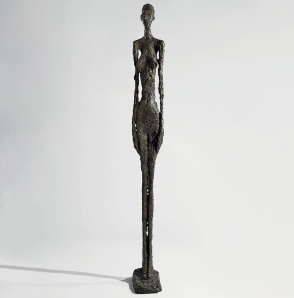 Alberto Giacometti (1901-1966) Grande femme II signed, inscribed and with the foundry mark ‘Alberto Giacometti Epreuve d’artiste Susse Fondeur Paris’ (at the back of the base); with the foundry mark again ‘SUSSE FONDEUR PARIS CIRE PERDUE’ (inside the base) bronze with dark brown patina Height: 108 7/8 in. Conceived in 1960; this bronze cast in 1980-81 in an edition of 7 plus 2 artist's proofs plus one for the Fondation Maeght Estimate On Request 