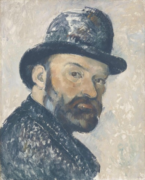 Cézanne “Autoritratto con bombetta”(1885-6)