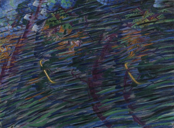 Umberto Boccioni: Stati d’animo. Quelli che vanno, 1911 Milano, Museo del Novecento © Comune di Milano, tutti i diritti di legge riservati
