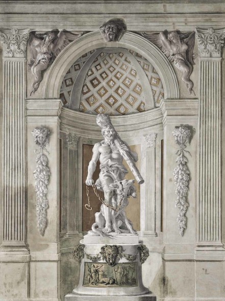 Giandomenico Tiepolo, Ercole con Cerbero incatenato