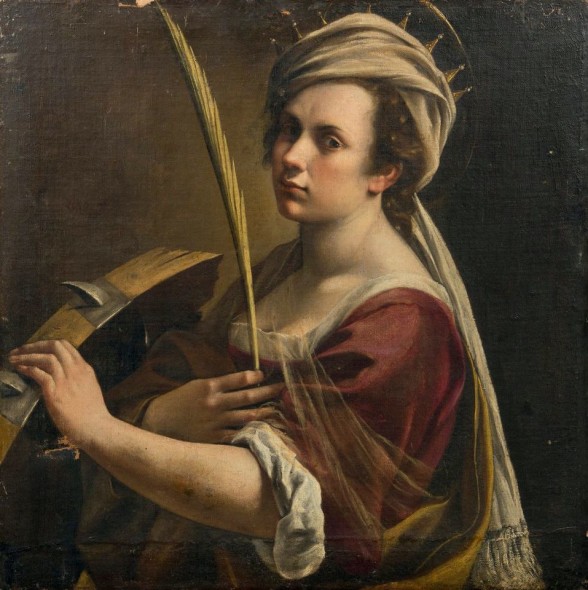 Artemisia Gentileschi, Autoritratto come Santa Caterina, 1614-16