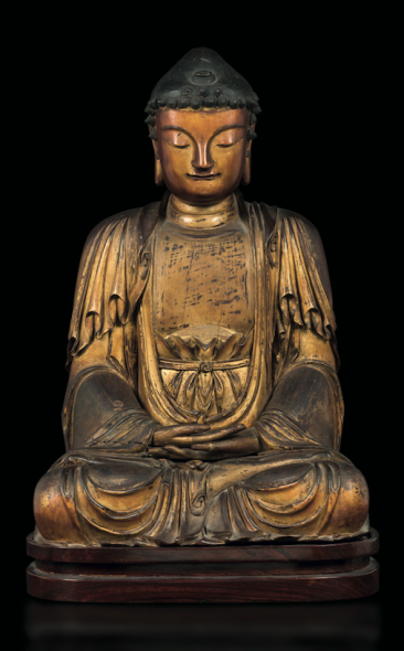 asta cambi Figura di Buddha seduto 