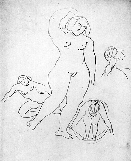 Lucio Fontana. Studi per nudo femminile 1940-41